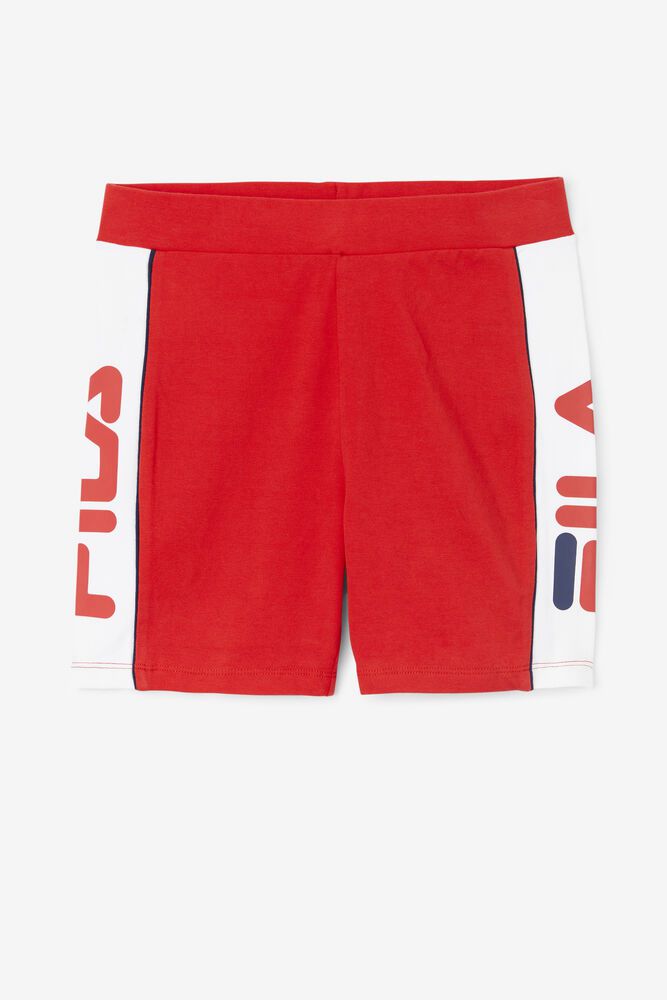 Fila Shorts Womens Red - Davina Bike - Philippines 4183652-CR